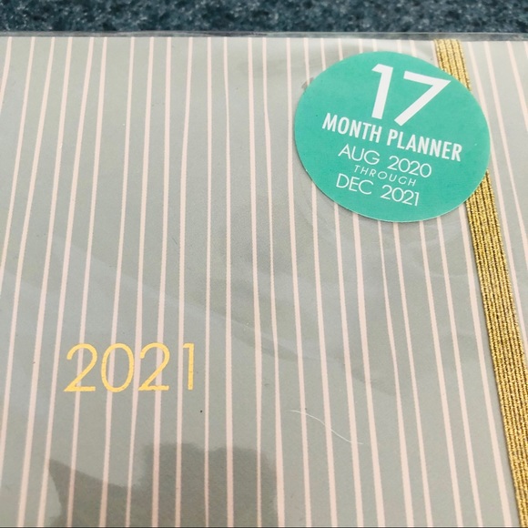 NWT 2021 Papersource Planner, Blush Stripe - Picture 7 of 11